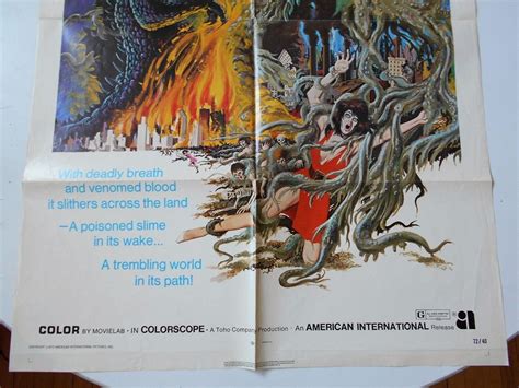 Godzilla vs Smog Monster 1-sheet Hedorah horror sc-fi movie poster ...