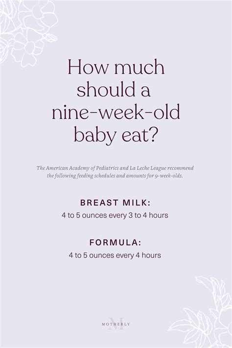 9-Week-Old Baby Feeding Schedule & Amounts - Motherly