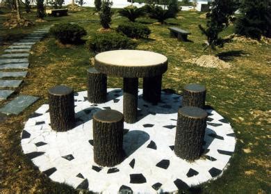 圆形桌凳OZ－1型 - - 休憩桌椅供应 - 园林资材网