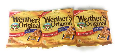 Werthers Original Hard Candies, Sugar Free Caramel, 1.46 Ounce ( 3 Bags ...