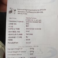 National Highways Authority Of India [NHAI] — Fastag blacklist | 2787759