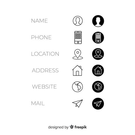 Business Card Icons TextFormat 的图像结果