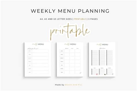 Weekly Menu Planning 的图像结果