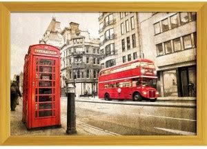 Artzfolio Fleet Street, Vintage Sepia Texture, London UK Canvas ...