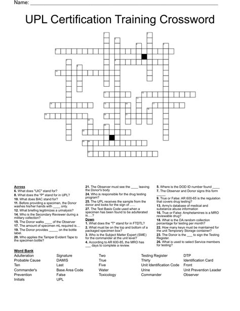 Certification Letters Crossword - prntbl.concejomunicipaldechinu.gov.co