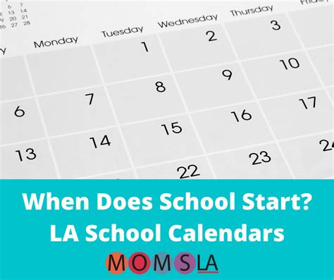 All the Los Angeles School Calendars 2025-2026 School Year