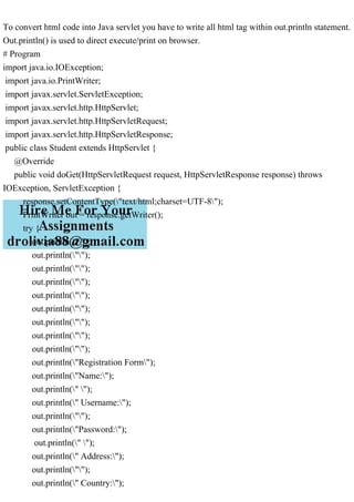 Image result for Java Practical of HTML with Coding