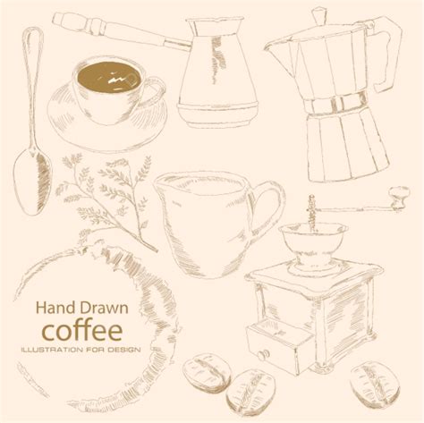 Coffee Hand Drawn Hand Drawn Coffee Java Vector, Hand Drawn, Coffee ...