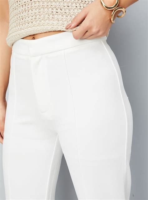 Buy Women Solid Wide-Leg Trousers Online at just Rs. 999.0 ...