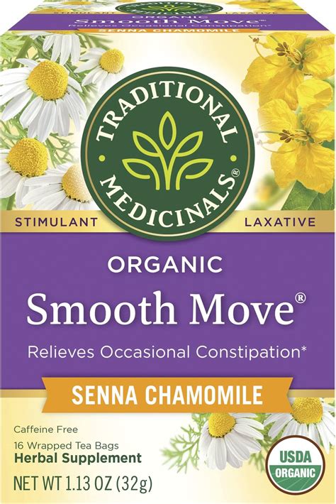 Amazon.com: Traditional Medicinals Tea, Organic Smooth Move, Relieves ...