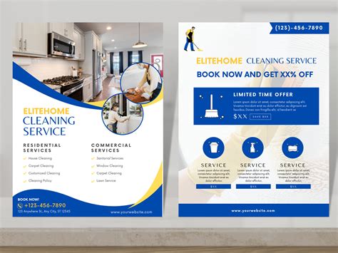 Cleaning Service Flyer Business Flyer Design Canva Template Cleaner ...
