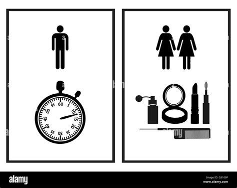 Funny Restroom Sign Stock Photo - Alamy