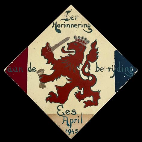 Tegel Ter Herinnering aan de bevrijding Ees April 1945 – Dutch World ...