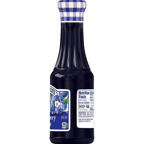 Smucker's Blueberry Syrup 12 Ounces - Pack of 6 | Sweet & Delicious ...