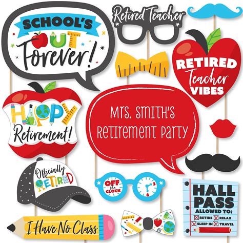 Buy Big Dot of HappinessTeacher Retirement - Happy Retirement Party ...