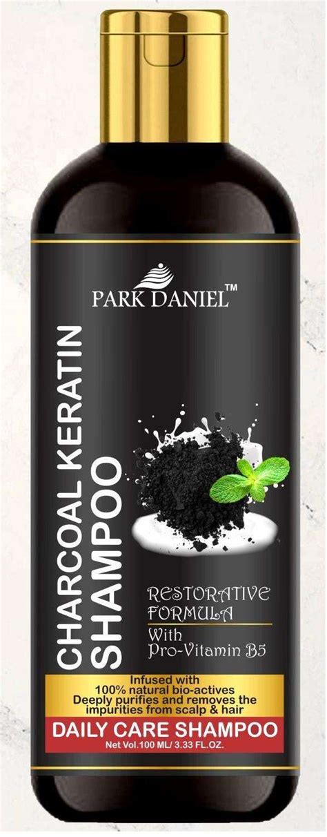 Park Daniel Natural Charcoal Keratin Shampoo - Daily Care Shampoo(100 ...