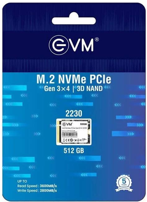 EVM M.2 NVMe (2230) 256 GB All in One PC's, Desktop, Laptop Black PCIe ...