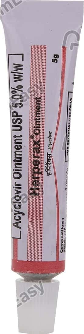 Herperax 5 %W/W Ointment (5): Uses, Side Effects, Price & Dosage ...