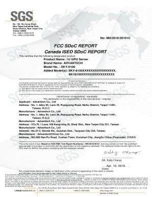 Fcc Sdoc Template - Fill Online, Printable, Fillable, Blank | pdfFiller