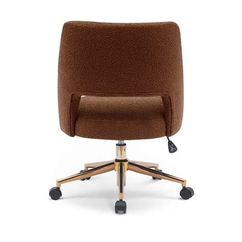 Boucle Office Chair With 360° Swivel - Tan|Nestroots | Nestroots