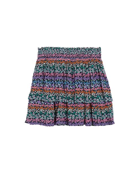 Buy Floral Tiered Skirt (6-16 Yrs) at Marks & Spencer