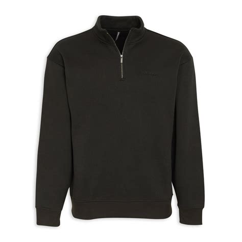 Black Quarter-zip Sweat Top (3203580) | Identity