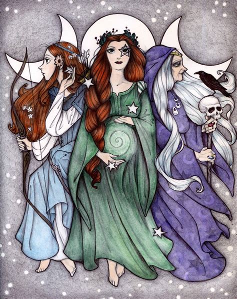 Maiden Mother Crone | Maiden mother crone, Triple goddess, Wiccan art