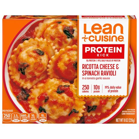 Lean Cuisine Protein Kick Ravioli, Ricotta Cheese & Spinach-Main