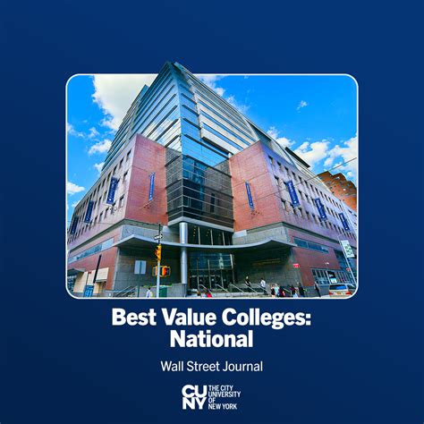 CUNY Dominates Wall Street Journal List of Nation’s ‘Best-Value ...