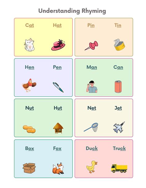 Free Preschool Rhyming Worksheets and Flashcards - Faith Phonics