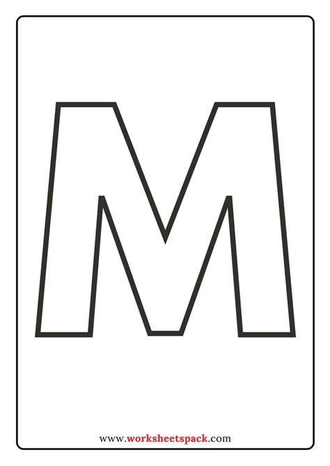 Free Printable Upper Case Alphabet Template - Printable and Online Worksheets Pack Alphabet ...