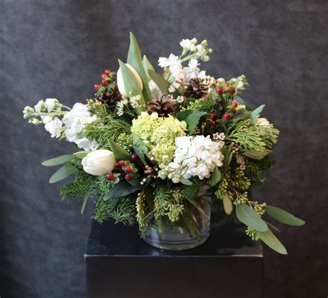 Embrace Winter's Beauty with a Charming Flower Arrangement