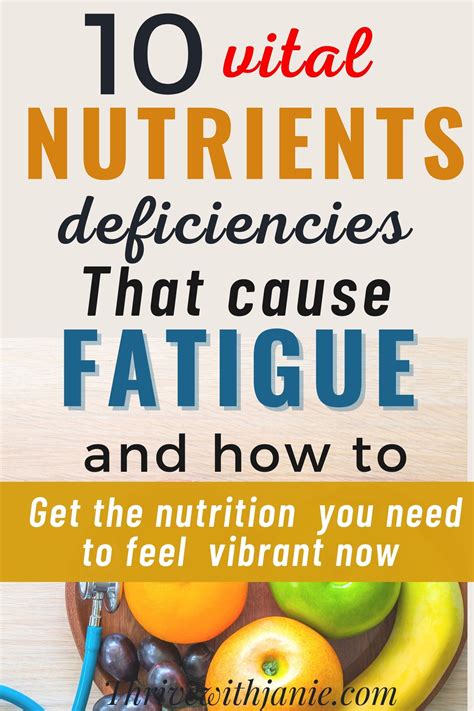 10 common nutrient deficiencies that cause fatigue – Artofit