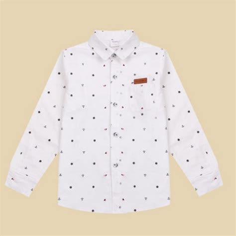 Yellow Baby Boys Mandarin Collar Button Down Shirt 12 months to 7 years