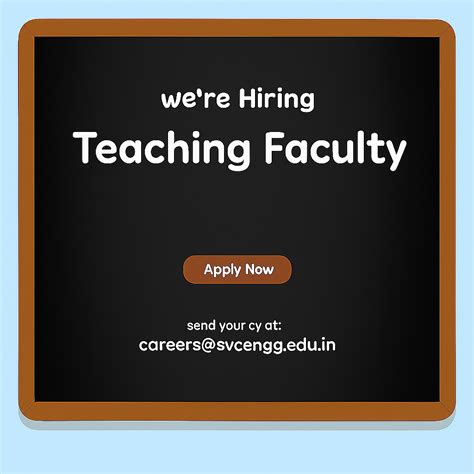 Career Opportunities at SVCE Bengaluru