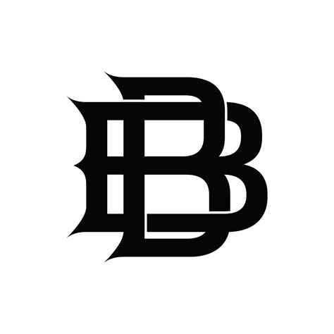 el diseño del logotipo de la letra inicial bb 4698023 Vector en Vecteezy