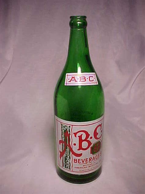 1953 A.B.C. Beverages American Bottling Co. Somerville, Mass., Green ACL Painted Label Crown Top ...
