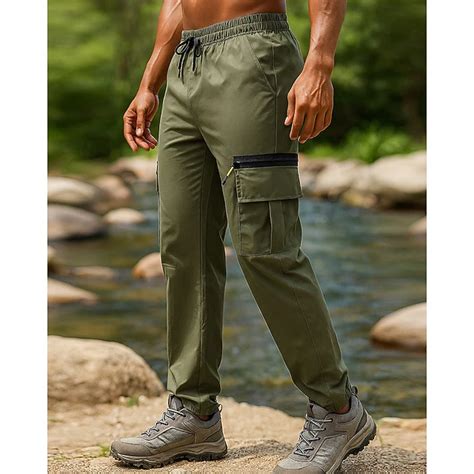 Homme Pantalons Cargo Pantalons de randonnée Pantalon de Pluie de ...