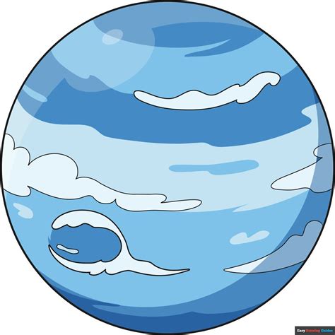How to Draw Uranus | Planet drawing, Uranus, Drawing tutorial easy