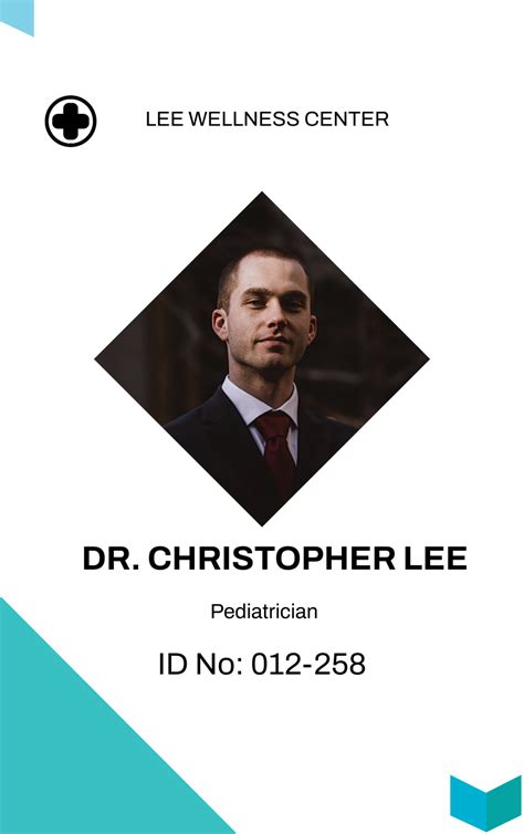Free Medical Clinic ID Cards Template to Edit Online