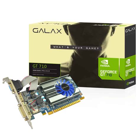 Refurbished Galax GeForce GT 710 Passive 2GB DDR3 Graphics Card ...
