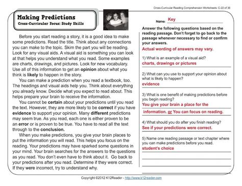 Image result for Prediction Task Before Reading Worksheet