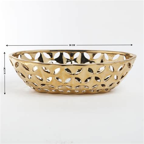 Buy Stellar Fantasy Ceramic Carved Decorative Bowl from Home Centre at ...