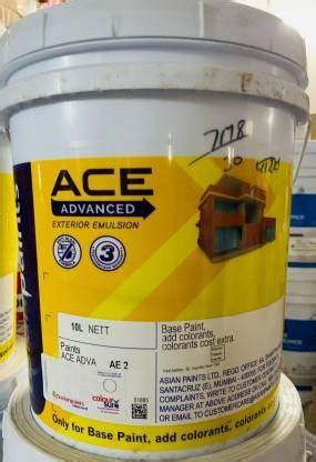 Asian Paints Ace Advance 10 Ltr White Emulsion Wall Paint Price in ...