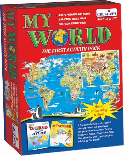 Creative’s My World | 30-Piece World Map Jigsaw Puzzle for Kids ...