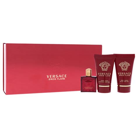 Buy Versace Eros Flame By Versace For Men - 3 Pc Mini Gift Set 5Ml Edt ...