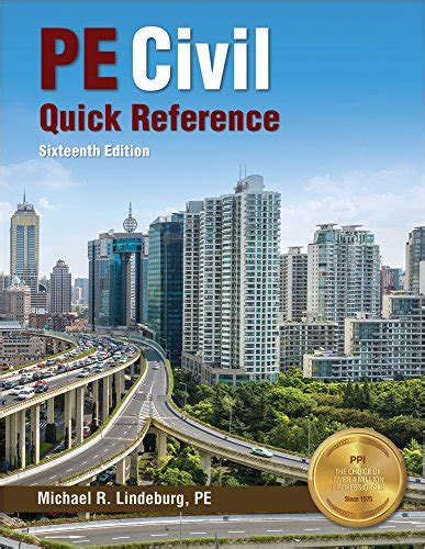 Buy Ppi Pe Civil Quick Reference, 16th Edition (Paperback) - A ...