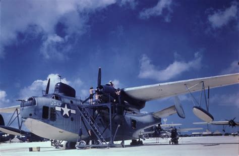 Martin PBM Mariner aircraft at Tanapag, Saipan, Aprl 1945. : r ...