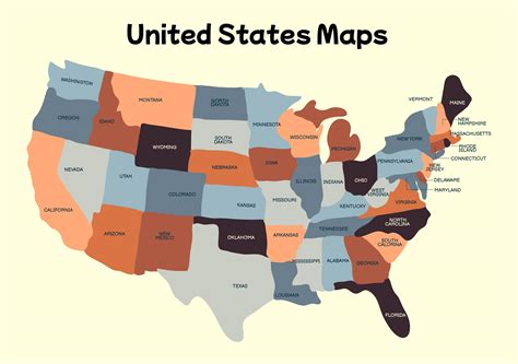 Map Of United States - 15 Free PDF Printables | Printablee