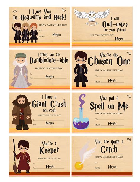 Printable Harry Potter Valentines
